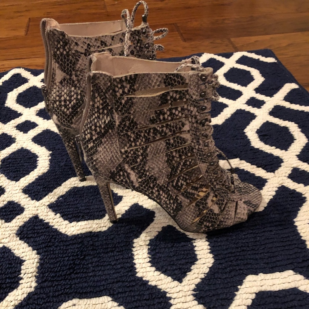 Snake skin heels